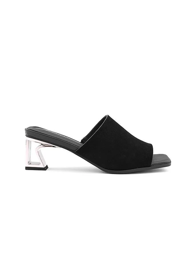 Cuple Women Block Heel Mule Heels